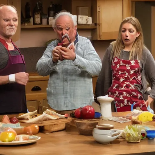 Image similar to too many cooks