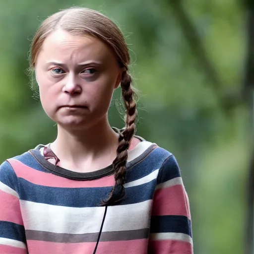 Prompt: greta thunberg displeased about many things