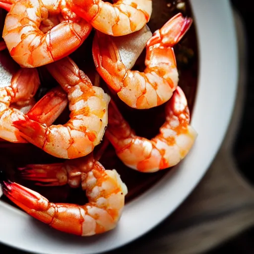 Prompt: close up high resolution photo of shrimp, very tasty, food photography, instagram, trending