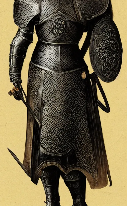 Prompt: knight alain delon, blackened armor, 16th century, traditional corsican, intricate, highly detailed, artstation, illustration, jurgens, rutkowski, bouguereau