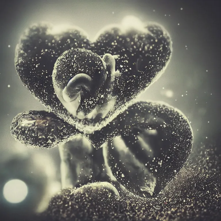 Image similar to double exposure of love, symbols of live, explosion, love is the most relevant theme, love is infinity, love is begin of all, 8 k resolution, artistic mode, artistic, trending on instagram, long exposure, love art, serious, fantasy and dreams vibes, mushrooms style and macro style, spawn, spruce vibes