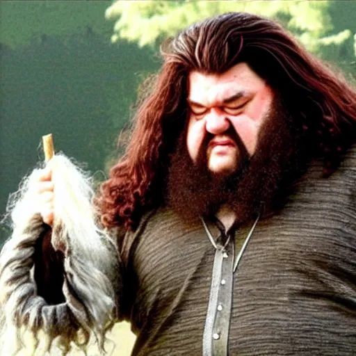 Image similar to hagrid, oldschool japanese