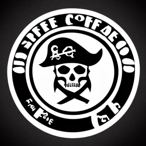 Image similar to Sign logo for pirate coffee