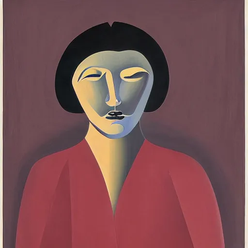 Image similar to ruby by tomma abts. this installation art was painted in 1 9 3 7 during the guerra civil espanola. the woman in the installation art is weeping. she is wearing a black dress & a black veil. her face is distorted by grief. the installation art is dark & somber.