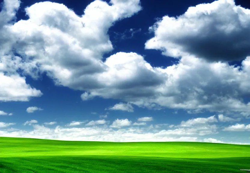 Image similar to Bliss famous wallpaper from Windows XP