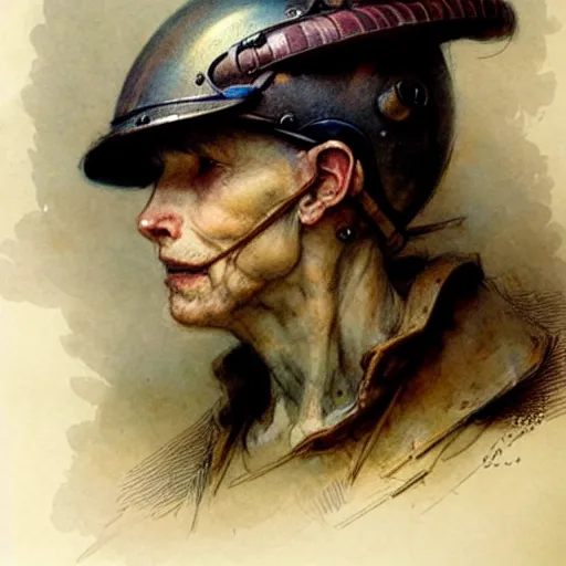 Prompt: ( ( ( ( ( snake helmet. muted colors. ) ) ) ) ) by jean - baptiste monge!!!!!!!!!!!!!!!!!!!!!!!!!!!