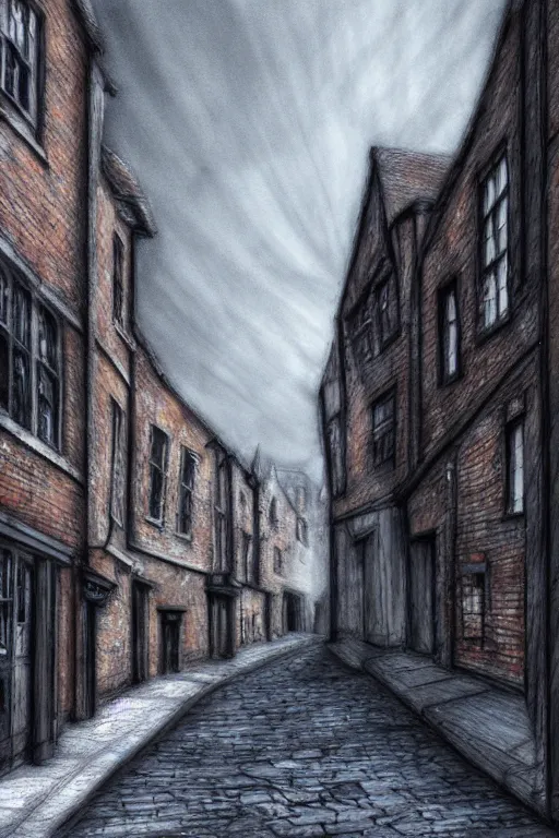 Image similar to a beautiful urban sketch of the shambles and little shambles york, 8 k, frostbite 3 engine, cryengine, dof, trending on artstation, digital art, crepuscular ray, art by fossi _ images and tugboat printshop