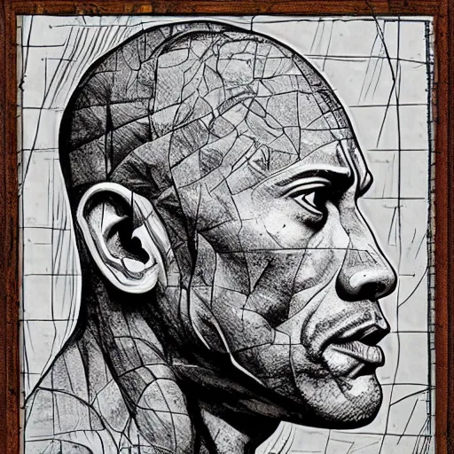 Image similar to dwayne the rock johnson by ed fairburn, joseph clement coll, franklin booth, q hayashida