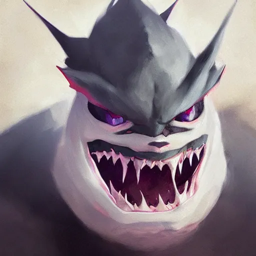 Image similar to [ a realistic gengar ] ghost pokemon, realistic portrait of a ghost pokemon by greg rutkowski