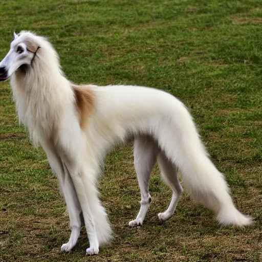 Image similar to borzoi judging wether someone should live or perish