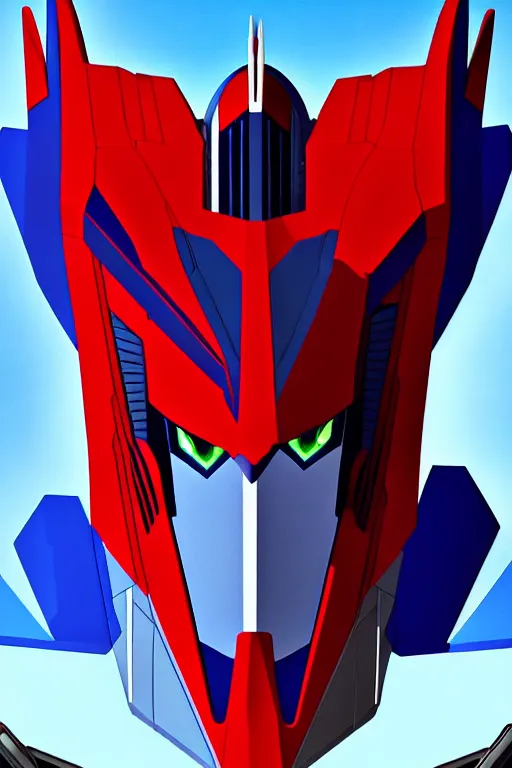 Image similar to a portrait of starscream, in the style of transformers ( 1 9 8 4 ), animated cartoon series, sharp details, toei animation studio, 5 k.