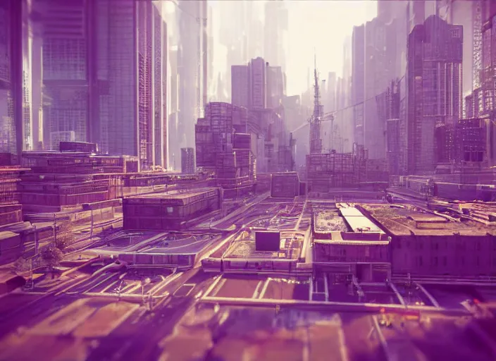 Image similar to “ diesel punk city, first person view, fps, unreal engine, octane render ”