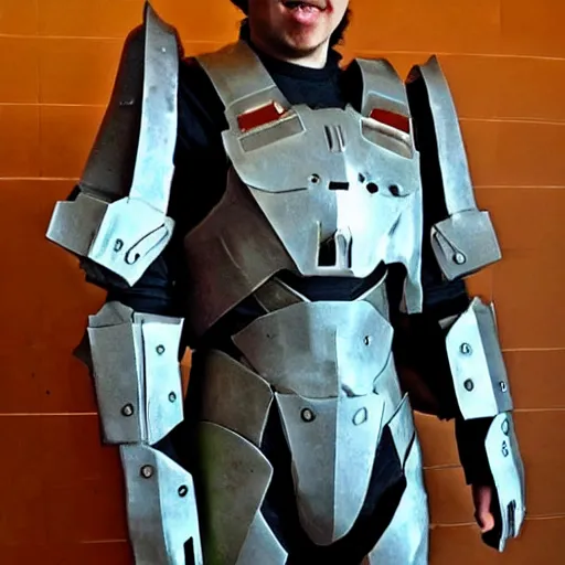 Image similar to Master Chief styrofoam armor, cosplay