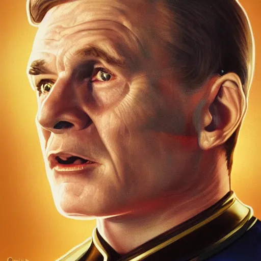 Prompt: photograph of captain j. kirk from star trek screaming in terror. sharp photograph, sharp focus, highly detailed,, detailed face!!, ultra realism, dramatic lighting, zeiss lens, canon eos, detailed skin, dynamic pose, 8 k resolution, hyperrealism, portrait photography, art by artgerm and greg rutkowski and alphonse mucha