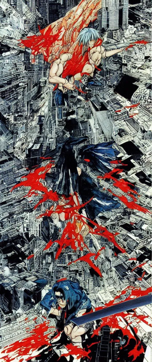 Image similar to “Sephiroth in Akira (1988) by Katsuhiro Otomo”