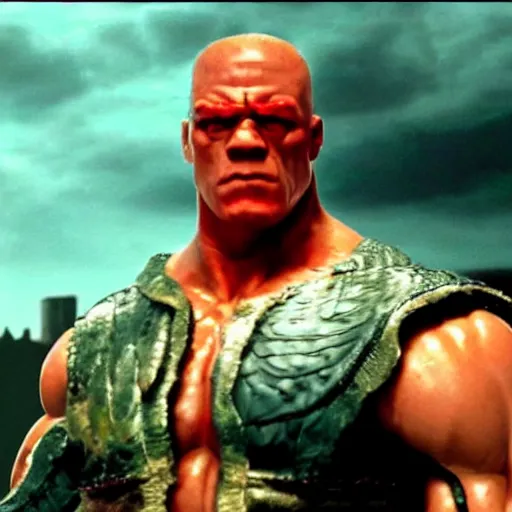 Image similar to john cena as jagi in fist of the north star, 4 k