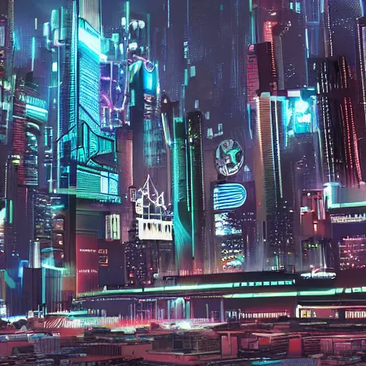 Image similar to a cyberpunk city in south america city