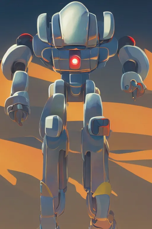 Image similar to metabots medabots medarotto medarot robot minimalist comics, behance hd by jesper ejsing, by rhads, makoto shinkai and lois van baarle, ilya kuvshinov, rossdraws global illumination ray tracing hdr radiating a glowing aura