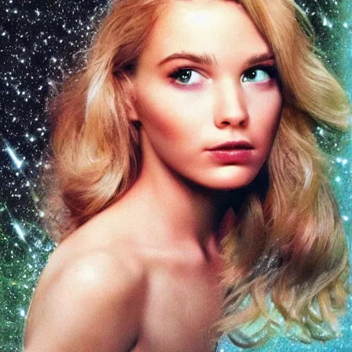 Image similar to A photo of the most beautiful young woman in all galaxy