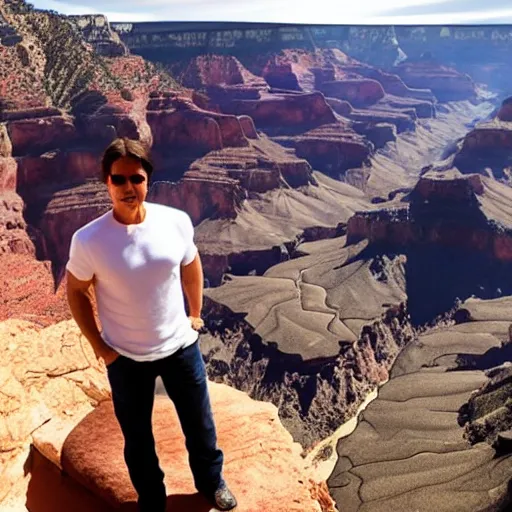 Image similar to tom cruise at the grand canyon