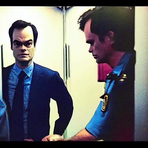 Prompt: “Bill Hader being arrested for public indecency, TMZ photo”