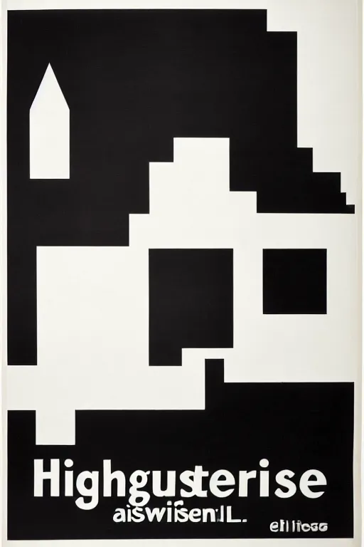 Image similar to 1 9 7 0 swiss poster for architecture conference, high contrast, black and white film stock, swiss design, swiss grid, graphic design, in the swiss style, in the style of helmut krone and el lissitzky