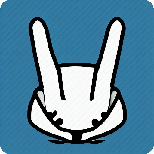 Prompt: white rabbit icon, cute, stylized, cartoon, anime, avatar