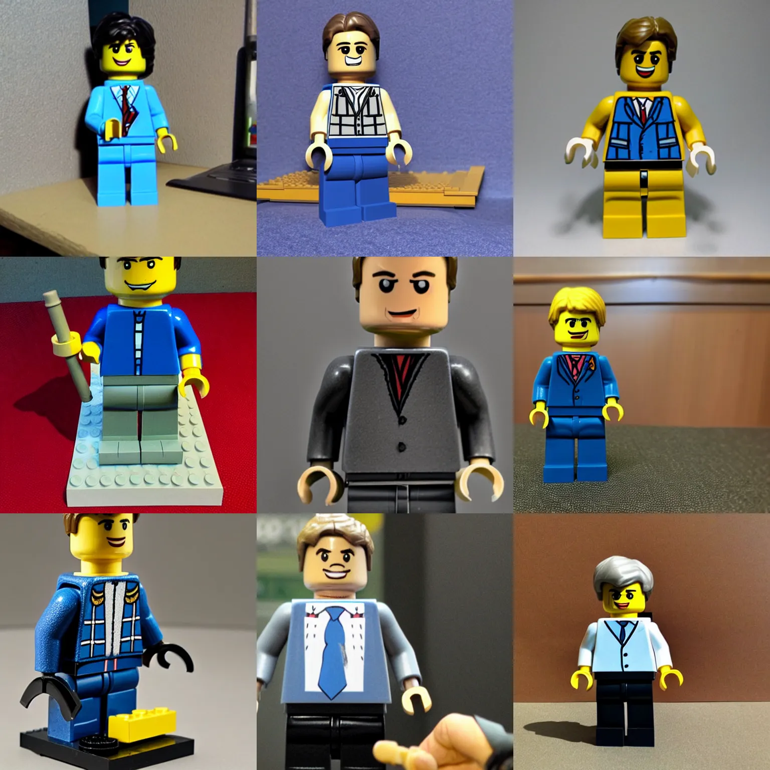 Prompt: christian philosopher william lane craig as a lego figurine