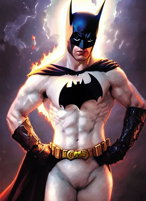 Image similar to portrait of aggressive eden hazard batman, d & d, muscular! white, fire, fantasy, intricate, elegant, highly detailed, digital painting, artstation, concept art, smooth, sharp focus, illustration, art by artgerm and greg rutkowski and alphonse mucha