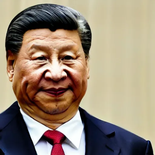 Prompt: xi jinping holding a knife