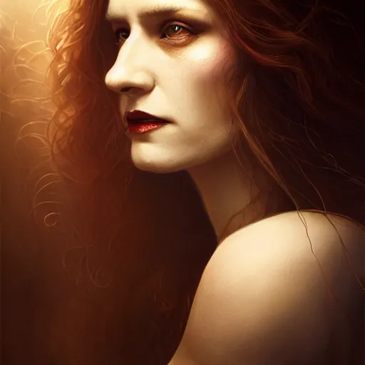 Prompt: majestic gracious regal aristocratic female vampire portrait, atmospheric lighting, painted, curvy, tempestuous, menacing, intricate, volumetric lighting, beautiful, rich deep colours masterpiece, golden hour, sharp focus, ultra detailed, by leesha hannigan, ross tran, thierry doizon, kai carpenter, ignacio fernandez rios