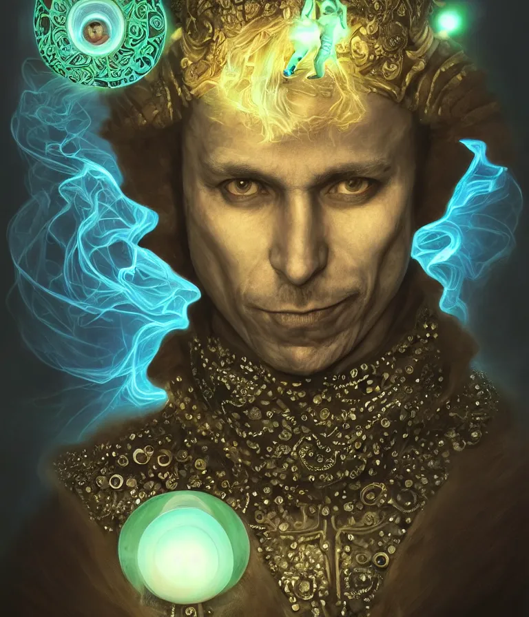 Prompt: front!!! shot of a court jester!!! character, bioluminescent hypercubes, dark holography!!!, future, chrome, cumulus, (((intricate))), elegant, highly detailed, centered, (((artstation, concept art, smooth, sharp focus, artgerm, Tomasz Alen Kopera, Peter Mohrbacher, donato giancola, Joseph Christian Leyendecker, WLOP, Boris Vallejo))), ((raytracing)), mugshot!!!!!, ugly!!!!!!, octane render, nvidia raytracing demo, octane render, nvidia raytracing demo, octane render, nvidia raytracing demo, grainy, muted, 8K, digitalblasphemy, metatron