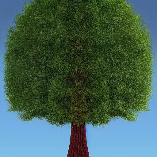 Image similar to “ hd photograph of a 3 d pine tree made of digital pixels ”