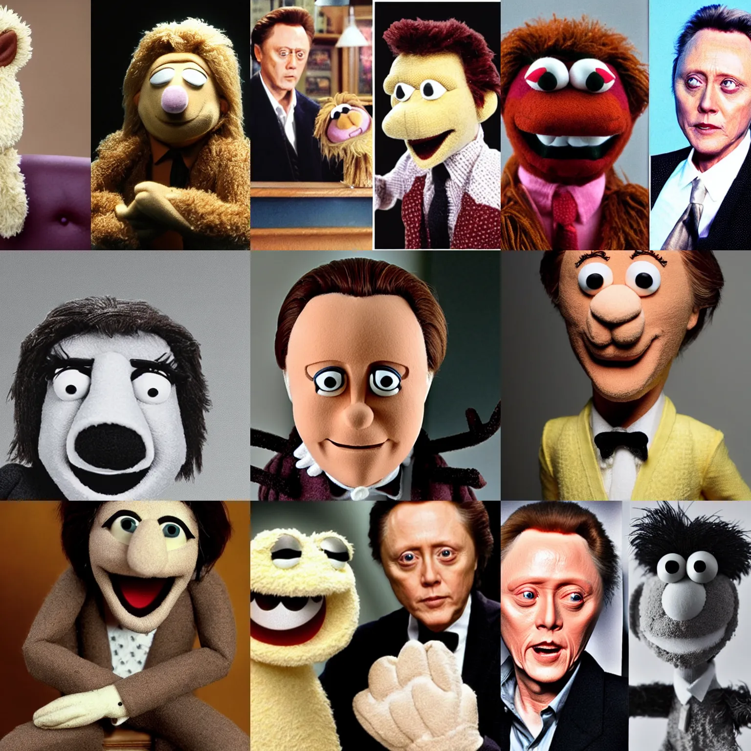 Prompt: christopher walken as a muppet