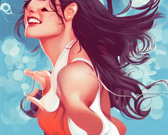 Image similar to the joy of life, a simple vector based illustration, by ross tran, artgerm