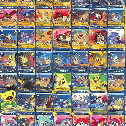 Image similar to pokemon cards with snooki, joe biden, nicki minaj, kim kardashian, osama bin laden, pokemon anime style, hd 8k image high detail, at target