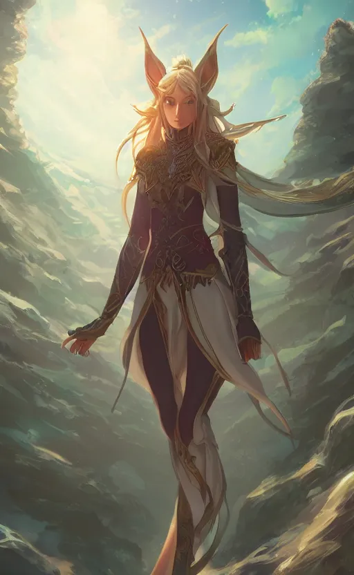 Image similar to a beautiful illustration of an elven nectomancer, scenic full shot, ambient lighting, by artgerm, makoto shinkai, wlop, rossdraws, featured on artstation, vertical orientation