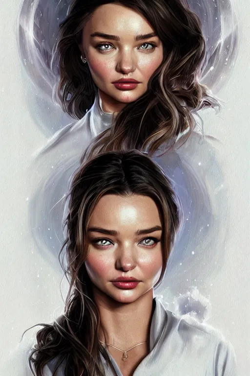 Image similar to movie poster of miranda kerr starting in a 80s horror movie, space themed, highly detailed, digital painting, artstation, concept art, smooth, sharp focus, illustration, art by artgerm and greg rutkowski