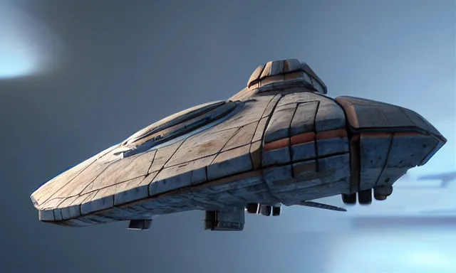 Image similar to octane render, high quality, unreal engine 5, spaceship