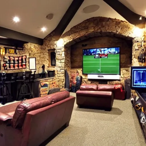 Prompt: man cave