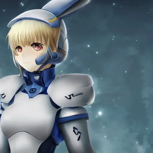 Image similar to beautiful image of saber from fate / stay night inside of a plug suit with fennec ears, high details, high resolution, noise filtered, artstation, 4 k, highly detailed, high quality