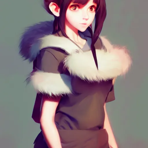 Image similar to character design portrait of an anthropomorphic furry rat girl with rat ears and a tail, 4 k, concept art, by wlop, ilya kuvshinov, artgerm, krenz cushart, pixiv.