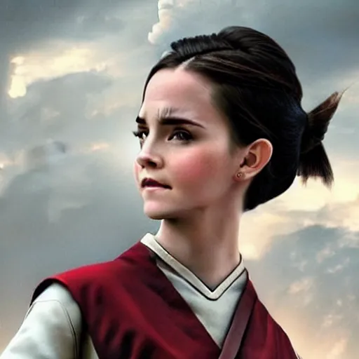 Image similar to an airbender that looks like emma watson