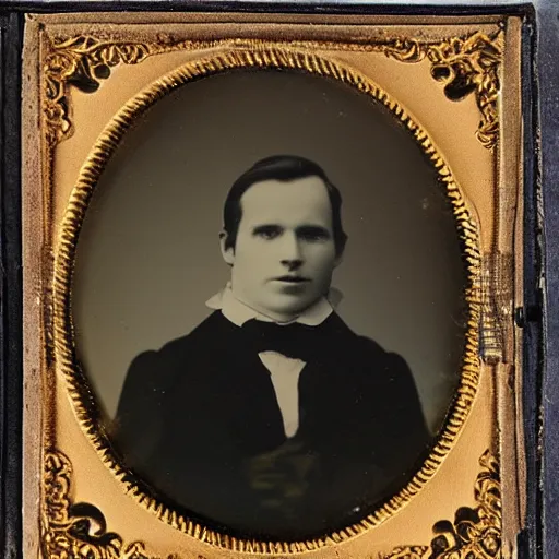 Image similar to anthropomorphic fox gentleman, daguerreotype,
