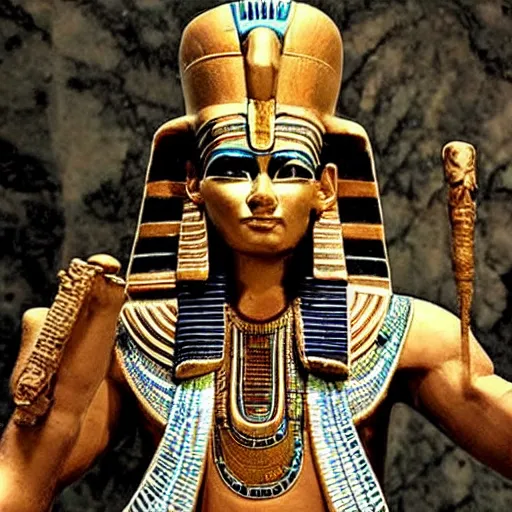 Image similar to johnny depp as osiris the ancient egyptian god