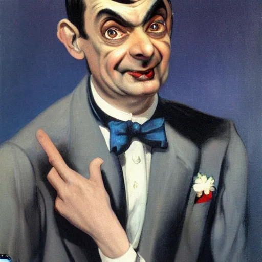 Image similar to Mr Bean by Enoch Bolles