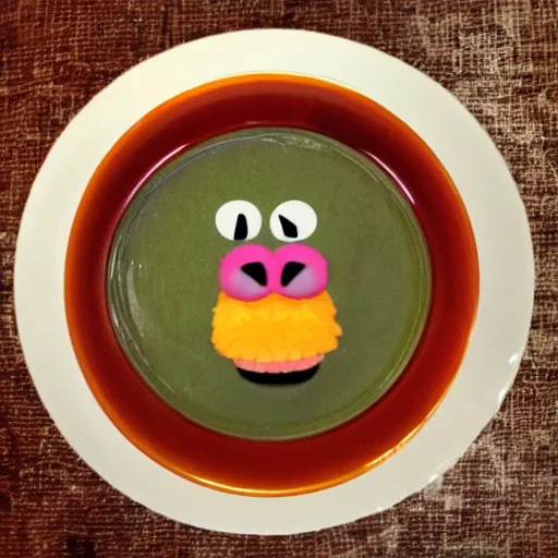 Prompt: muppet alphabet soup