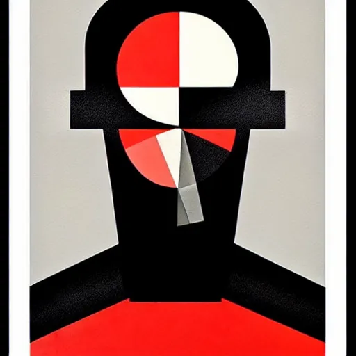 Image similar to constructivism monumental dynamic graphic super flat style portrait by avant garde painter, illusion surreal art, highly conceptual figurative art, intricate detailed illustration, controversial poster art, polish poster art, geometrical drawings, no blur