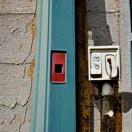 Image similar to color photograph of utility pole, telephone pole utility box