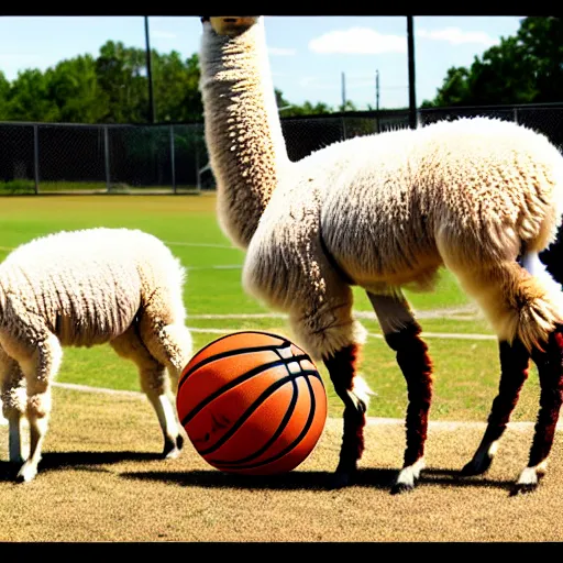 Image similar to picture of llamas playing basketball, 4 k, high resolution